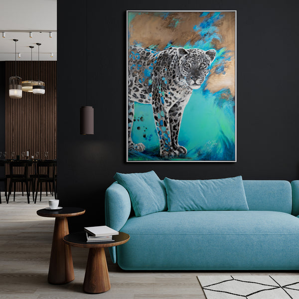 luminous painting with acrylic on canvas