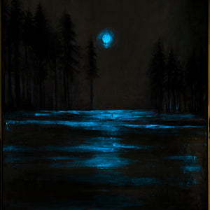 acrylic forest picture lights for wall
